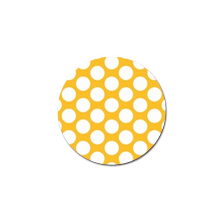 Sunny Yellow Polkadot Golf Ball Marker