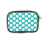 Turquoise Polkadot Pattern Coin Purse Back