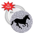 Unicorn on Starry Background 2.25  Button (10 pack) Front