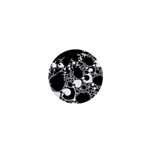 Special Fractal 04 B&w 1  Mini Button Magnet Front