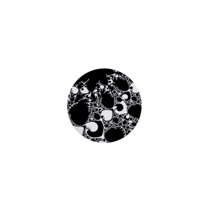 Special Fractal 04 B&w 1  Mini Button Magnet