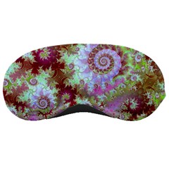 Raspberry Lime Delight, Abstract Ferris Wheel Sleeping Mask by DianeClancy