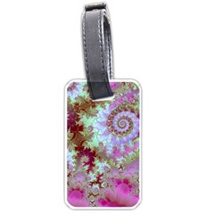 Raspberry Lime Delight, Abstract Ferris Wheel Luggage Tag (one Side) by DianeClancy