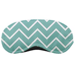 Blue And White Chevron Sleeping Mask by zenandchic