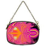 Magenta Boardwalk Carnival, Abstract Ocean Shimmer Chain Purse (One Side) Front