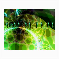 Dawn Of Time, Abstract Lime & Gold Emerge Glasses Cloth (small) by DianeClancy