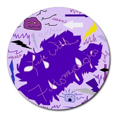 Life With Fibro2 8  Mouse Pad (round) by FunWithFibro