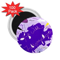 Life With Fibro2 2 25  Button Magnet (100 Pack) by FunWithFibro