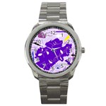 Life With Fibro2 Sport Metal Watch Front