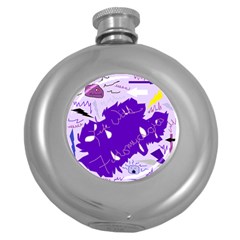 Life With Fibro2 Hip Flask (round) by FunWithFibro