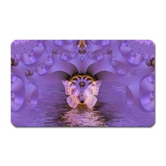 Artsy Purple Awareness Butterfly Magnet (rectangular) by FunWithFibro