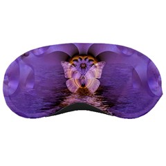 Artsy Purple Awareness Butterfly Sleeping Mask by FunWithFibro