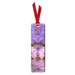 Artsy Purple Awareness Butterfly Small Bookmark Front