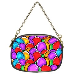 Colored Easter Eggs Chain Purse (one Side) by StuffOrSomething