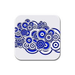 Trippy Blue Swirls Drink Coasters 4 Pack (square) by StuffOrSomething