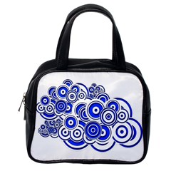 Trippy Blue Swirls Classic Handbag (one Side) by StuffOrSomething