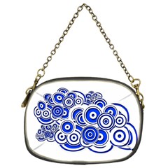 Trippy Blue Swirls Chain Purse (one Side) by StuffOrSomething