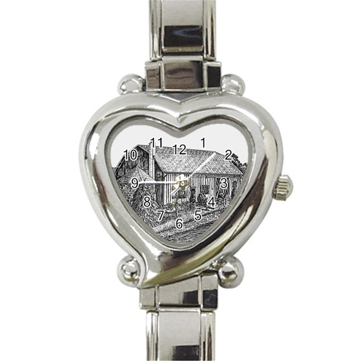 Sugarcreek ` Ave Hurley - ArtRave -  Heart Italian Charm Watch 