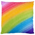 Acrylic Rainbow Large Cushion Case (Single Sided)  Front