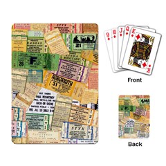 Retro Concert Tickets Playing Cards Single Design by StuffOrSomething