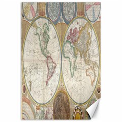 1794 World Map Canvas 20  X 30  (unframed) by StuffOrSomething