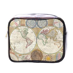 1794 World Map Mini Travel Toiletry Bag (one Side) by StuffOrSomething