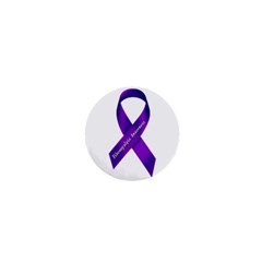 Fibro Awareness Ribbon 1  Mini Button by FunWithFibro