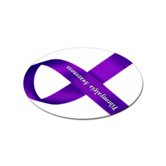 Fibro Awareness Ribbon Sticker (oval) by FunWithFibro