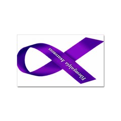 Fibro Awareness Ribbon Sticker (rectangle) by FunWithFibro