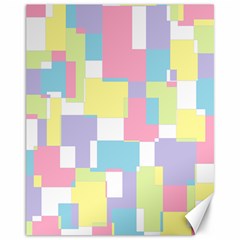 Mod Pastel Geometric Canvas 11  X 14  (unframed) by StuffOrSomething