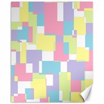 Mod Pastel Geometric Canvas 11  x 14  (Unframed) 10.95 x13.48  Canvas - 1