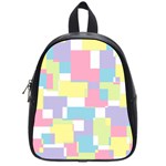 Mod Pastel Geometric School Bag (Small) Front