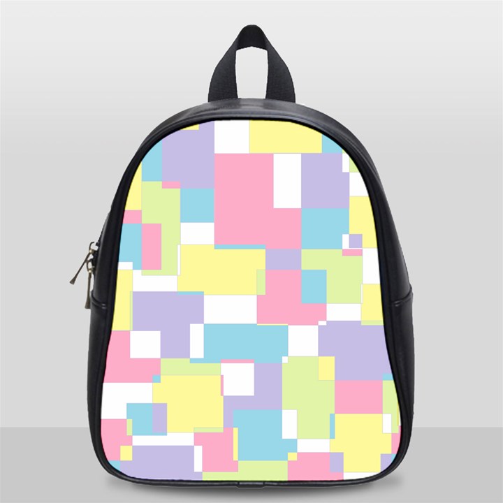 Mod Pastel Geometric School Bag (Small)