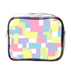 Mod Pastel Geometric Mini Travel Toiletry Bag (one Side) by StuffOrSomething