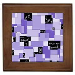 Purple Pain Modular Framed Ceramic Tile by FunWithFibro