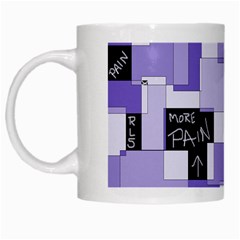 Purple Pain Modular White Coffee Mug by FunWithFibro