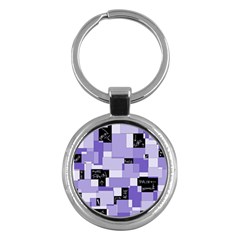 Purple Pain Modular Key Chain (round) by FunWithFibro