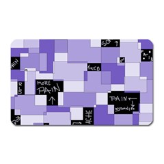 Purple Pain Modular Magnet (rectangular) by FunWithFibro