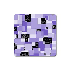 Purple Pain Modular Magnet (square) by FunWithFibro