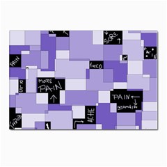 Purple Pain Modular Postcards 5  X 7  (10 Pack) by FunWithFibro