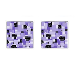 Purple Pain Modular Cufflinks (square) by FunWithFibro