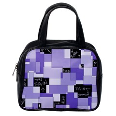 Purple Pain Modular Classic Handbag (one Side) by FunWithFibro