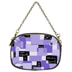 Purple Pain Modular Chain Purse (two Sided)  by FunWithFibro