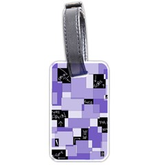 Purple Pain Modular Luggage Tag (one Side) by FunWithFibro