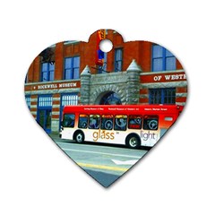 Double Decker Bus   Ave Hurley   Dog Tag Heart (two Sided) by ArtRave2