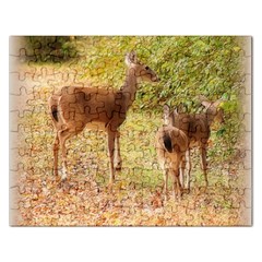 Deer In Nature Jigsaw Puzzle (rectangle) by uniquedesignsbycassie