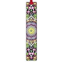 Psychedelic Leaves Mandala Large Bookmark by Zandiepants