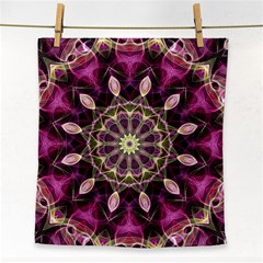 Purple Flower Face Towel by Zandiepants