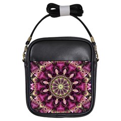 Purple Flower Girl s Sling Bag by Zandiepants