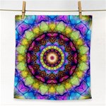 Rainbow Glass Face Towel Front